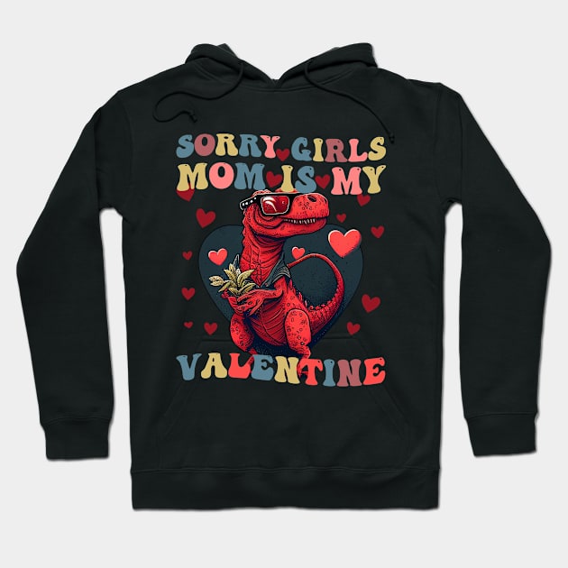 Valentine's Day Gifts for mother Funny Sorry Girls, Mom's My Valentine Hoodie by CHNSHIRT